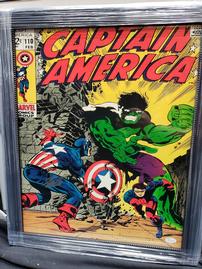 STAN LEE AUTOGRAPHED MARVEL COMICS PIECE 202//269